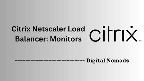 Citrix Netscaler Load Balancer: Monitors